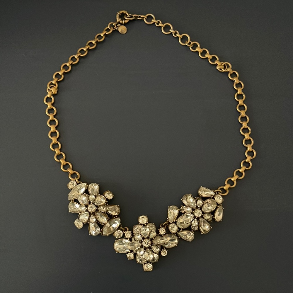 J.Crew Rhinestone Statement Necklace